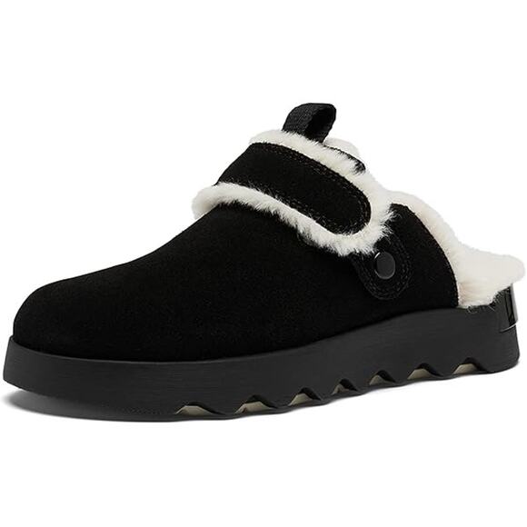 Sorel Shoes - Sorel | 5 | Women's VIIBE Cozy Clog Flats Slip Slide On Open Heel Flats Sherpa